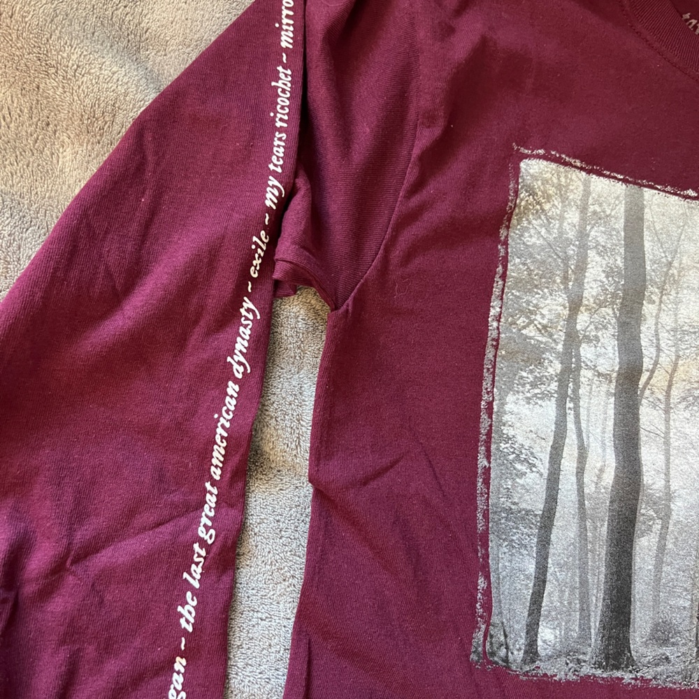 Taylor Swift Folklore In The Trees Long Sleeve Cr… - image 3